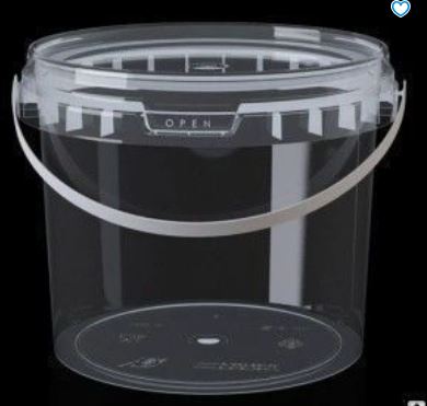 Ведро 2,2л прозрачное + крышка